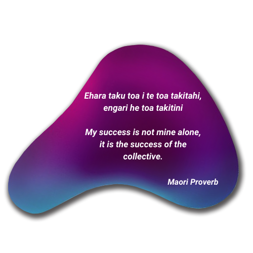 Quote Ehara taku toa i te toa takitahi, engari he toa takitini My success is not mine alone, it is the success of the collective.